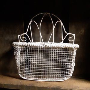 Vintage, Metal Hanging Wall Pocket